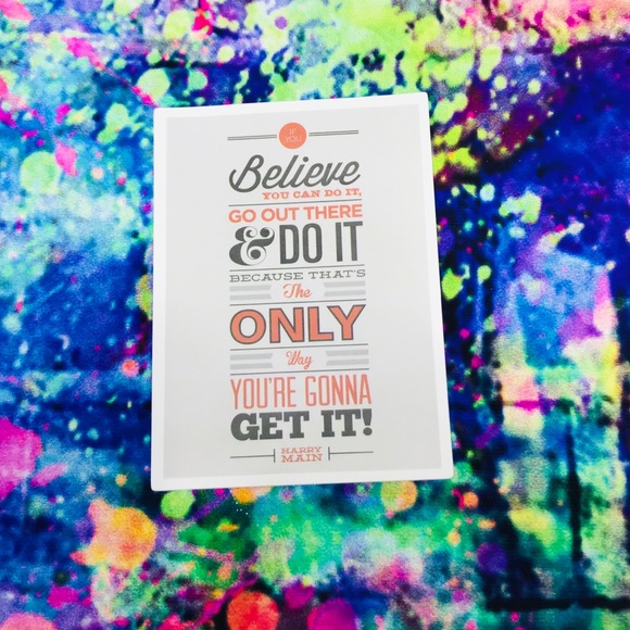 Believe You Can Do It Motivational Mini Poster Sticker Decor - Picture 4 of 4